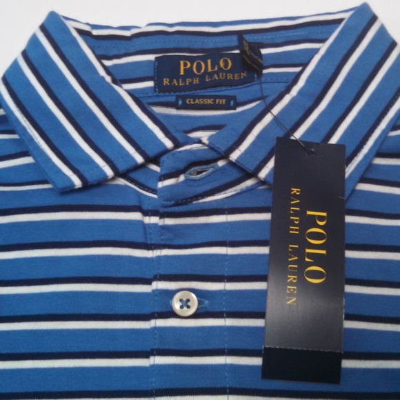 Ralph Lauren Striped Polo Classic Fit Short Sleeve - Picture 3 of 5